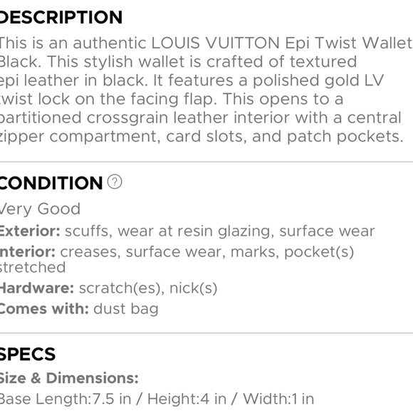 Louis Vuitton Epi Leather Twist Wallet - Picture 6 of 7